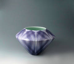 Japanese Porcelain Vase by Uwataki Koichi