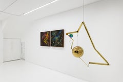 Armageddon, Aldo Chaparro, Öl auf Leinwand, 70 x 70 cm, Zeitgenössischer Mythos, 2026