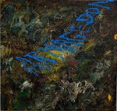 Armageddon, Aldo Chaparro, Öl auf Leinwand, 70 x 70 cm, Zeitgenössischer Mythos, 2026