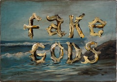 „Fake Gods“, Aldo Chaparro, Öl auf Leinwand, 40 x 50 cm, „Contemporary Myth“, 2026
