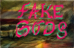 „Fake Gods II“, Aldo Chaparro, Öl auf Leinwand, 35 × 20 cm, „Contemporary Myth“, 2026