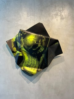 «La música es letal», acero inoxidable, 60 x 58 x 18 cm, Aldo Chaparro, 2012