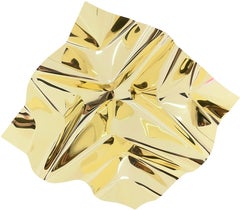 Mx Gold, 12 de febrero de 2025, 19:43, aluminio, 37 x 37 x 12 cm, Aldo Chaparro, 2025