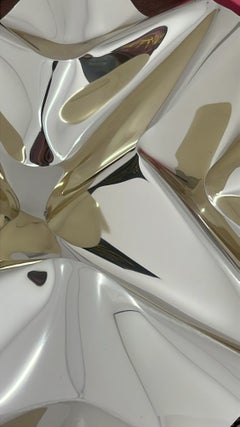Mx Gold, 12 de febrero de 2025, 19:43, aluminio, 37 x 37 x 12 cm, Aldo Chaparro, 2025