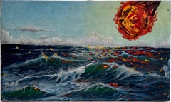 A very very small apocalypse, Oil on canvas, 30x50x2cm, Apocalypse Painting