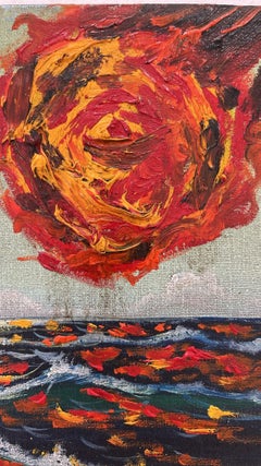 A very very small apocalypse, Oil on canvas, 30x50x2cm, Apocalypse Painting