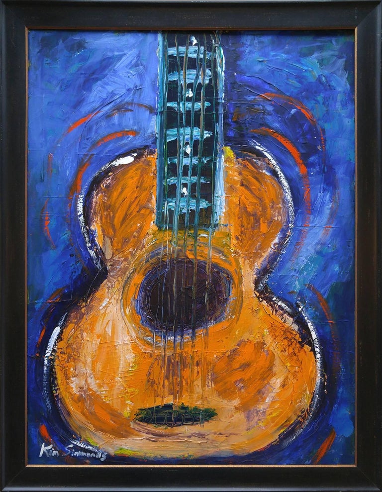 Kim Simmonds Blues Legend Kim Simmonds Guitar In Orange Large