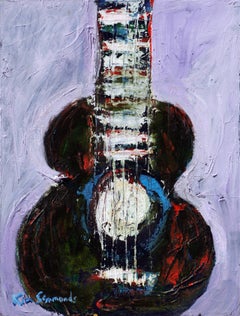 "Blues in B"  acrylic on canvas