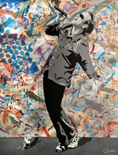 « Bono et The G », technique mixte sur toile