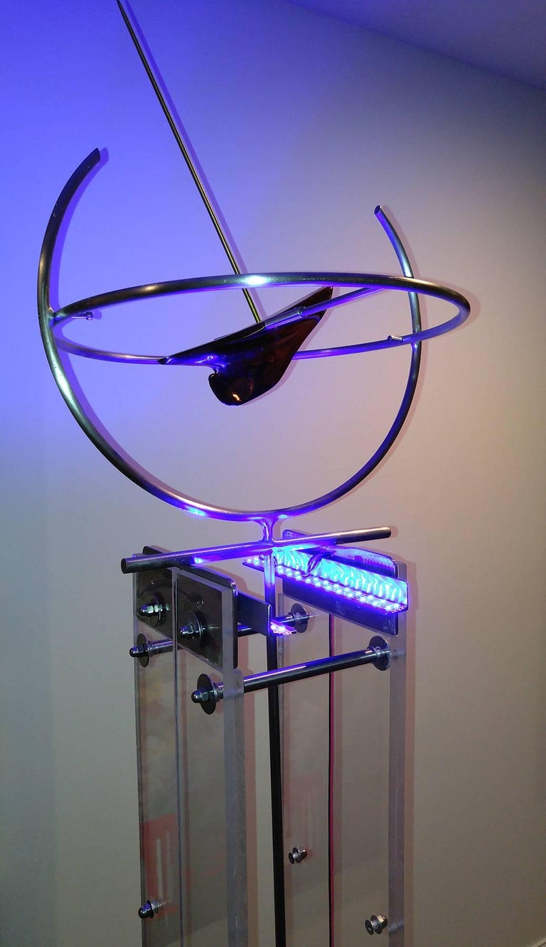 Robert Roesch Sometimes On Time 77x16x16 Stainless Steele