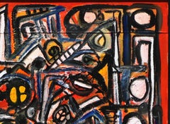 "Museo Abstracto", 50x70 acrílico y esmalte sobre lienzo