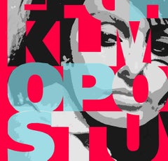 "Alphabet Sophia Aqua", 42x36",