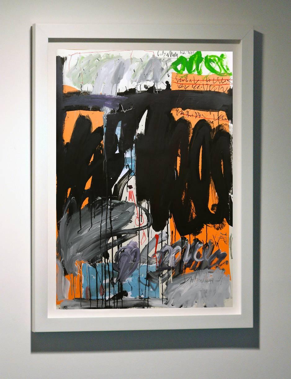 „Abstraktes Gemälde Nummer 9“, 47x31“ im Angebot 2