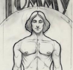 Vintage The Who's Tommy, original drawing,