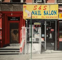 New York Nail Salon, 17x26", Acrylic on masonite