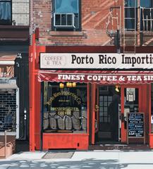 Finest Coffe and Tea, 18x25x1.5, Acrylic on Masonite