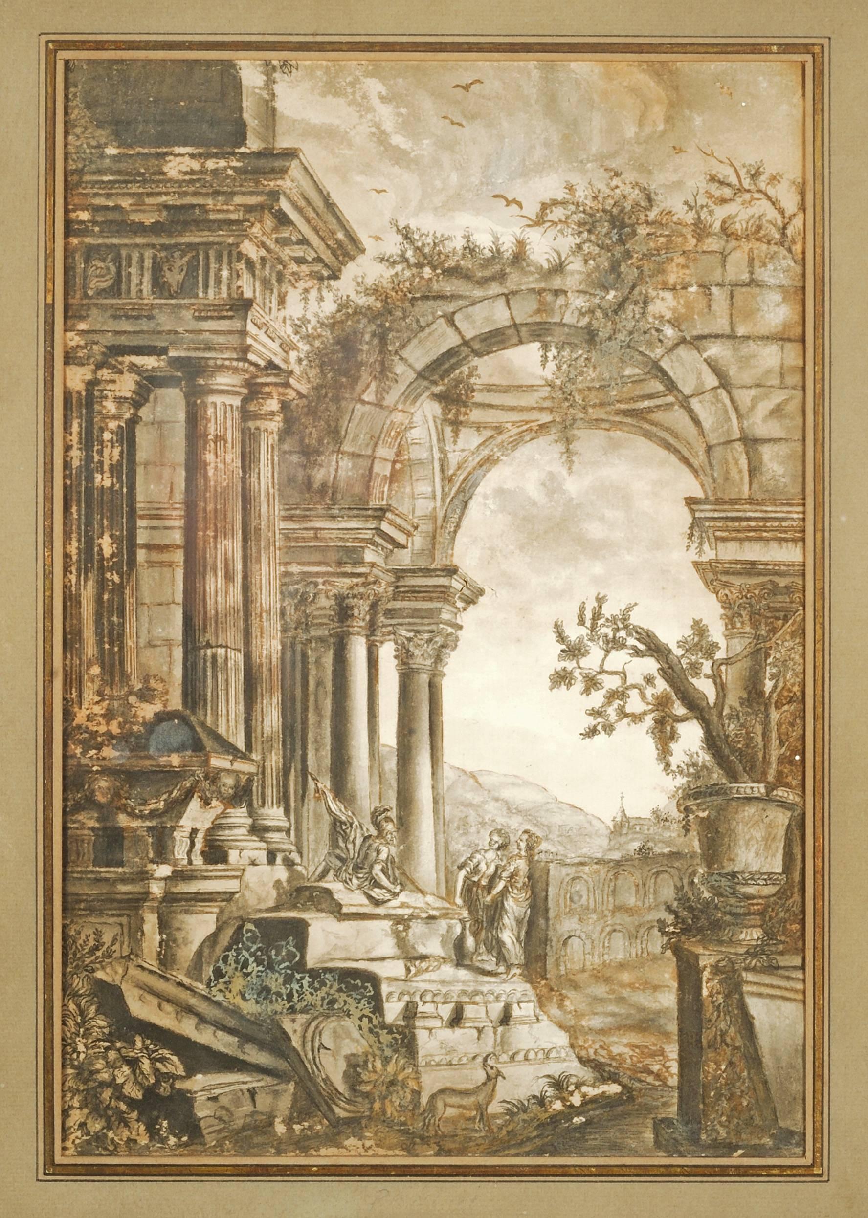 Giovanni Paolo Panini Landscape Art - Roman Ruins