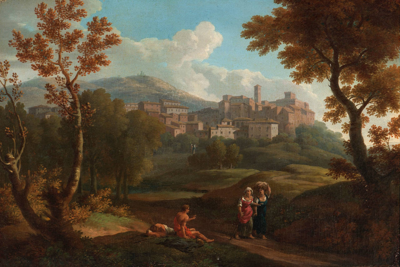 Jan Frans van Bloemen (Orizzonte) Landscape Painting - Italian Landscape