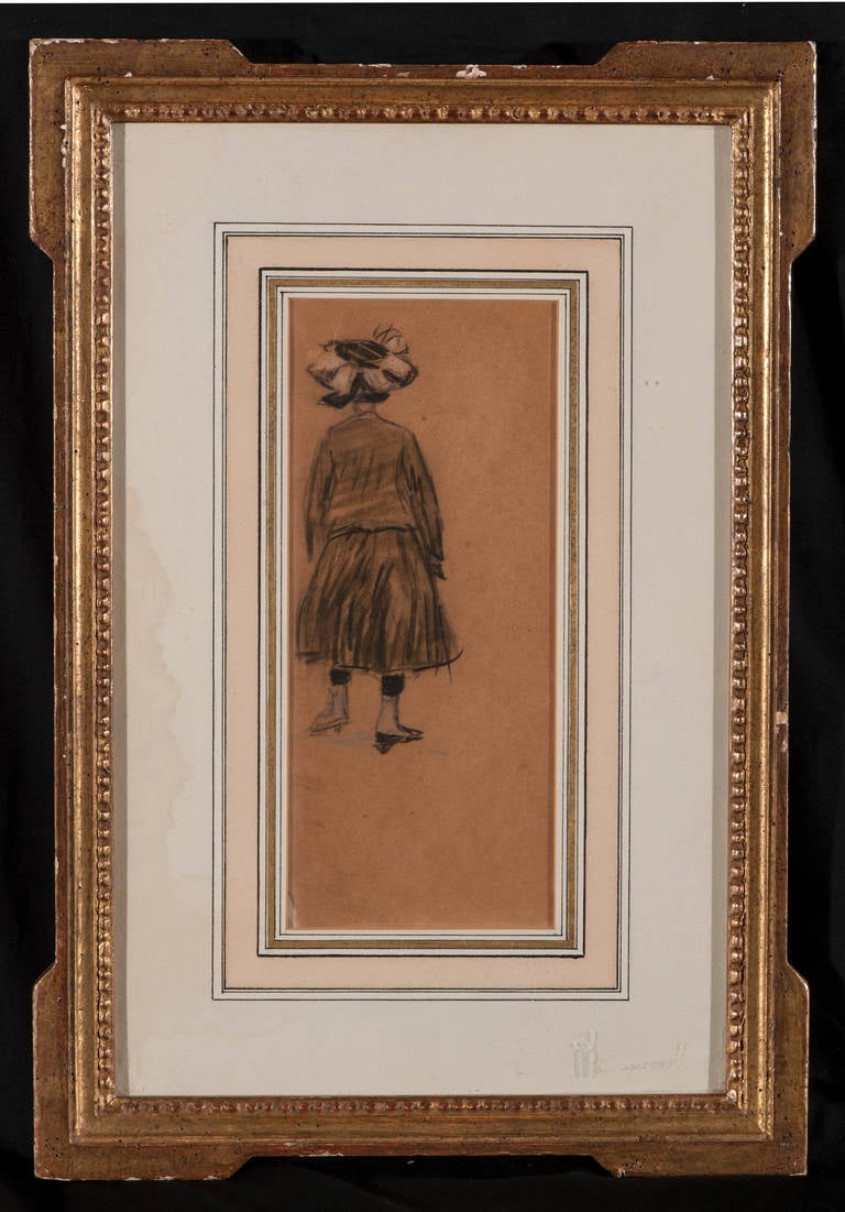 William Glackens Figurative Art - Untitled (Standing Woman)