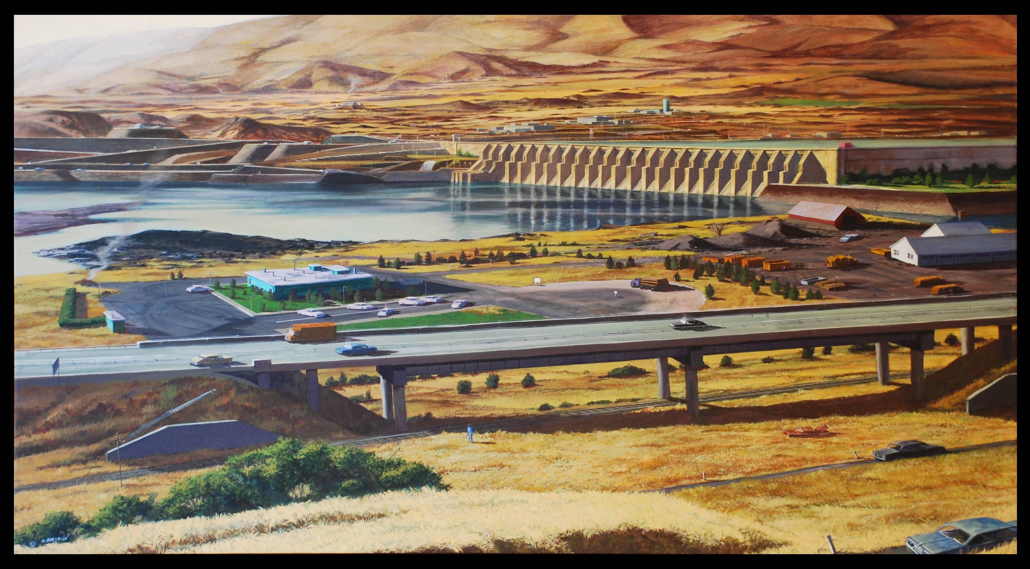 Robert A. Birmelin Landscape Painting - Landscape, The Dalles, Oregon