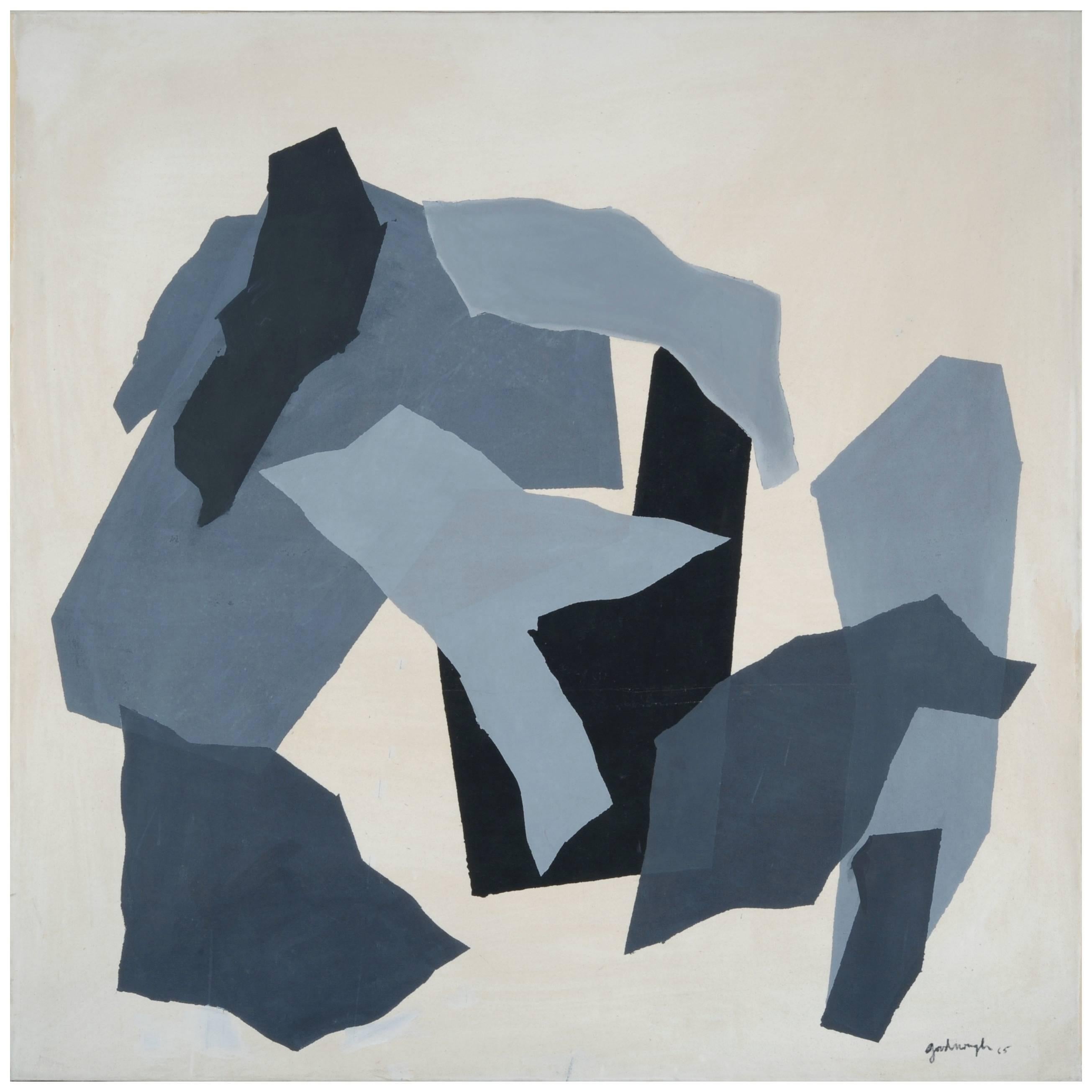 Robert Goodnough Abstract Painting - Grey Forms