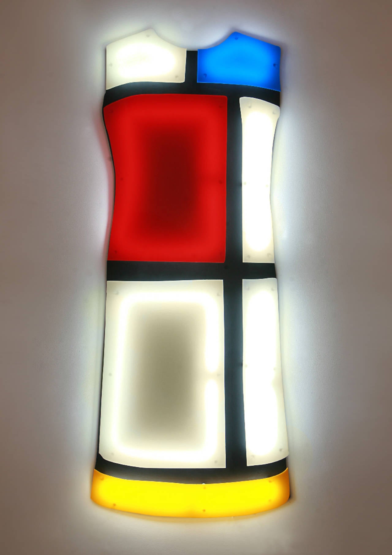 Mondrian Dress - Mixed Media Art by Nicolas Saint-Grégoire