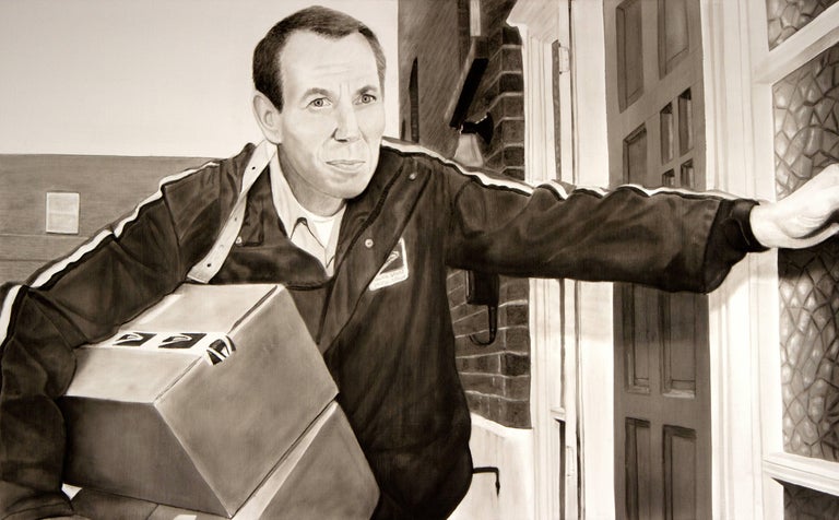 David Lyle Figurative Painting - Don't Quit Your Day Job: Jeff Koons