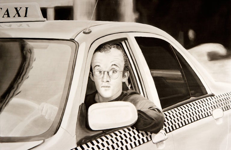 David Lyle Figurative Painting - Don't Quit Your Day Job: Keith Haring