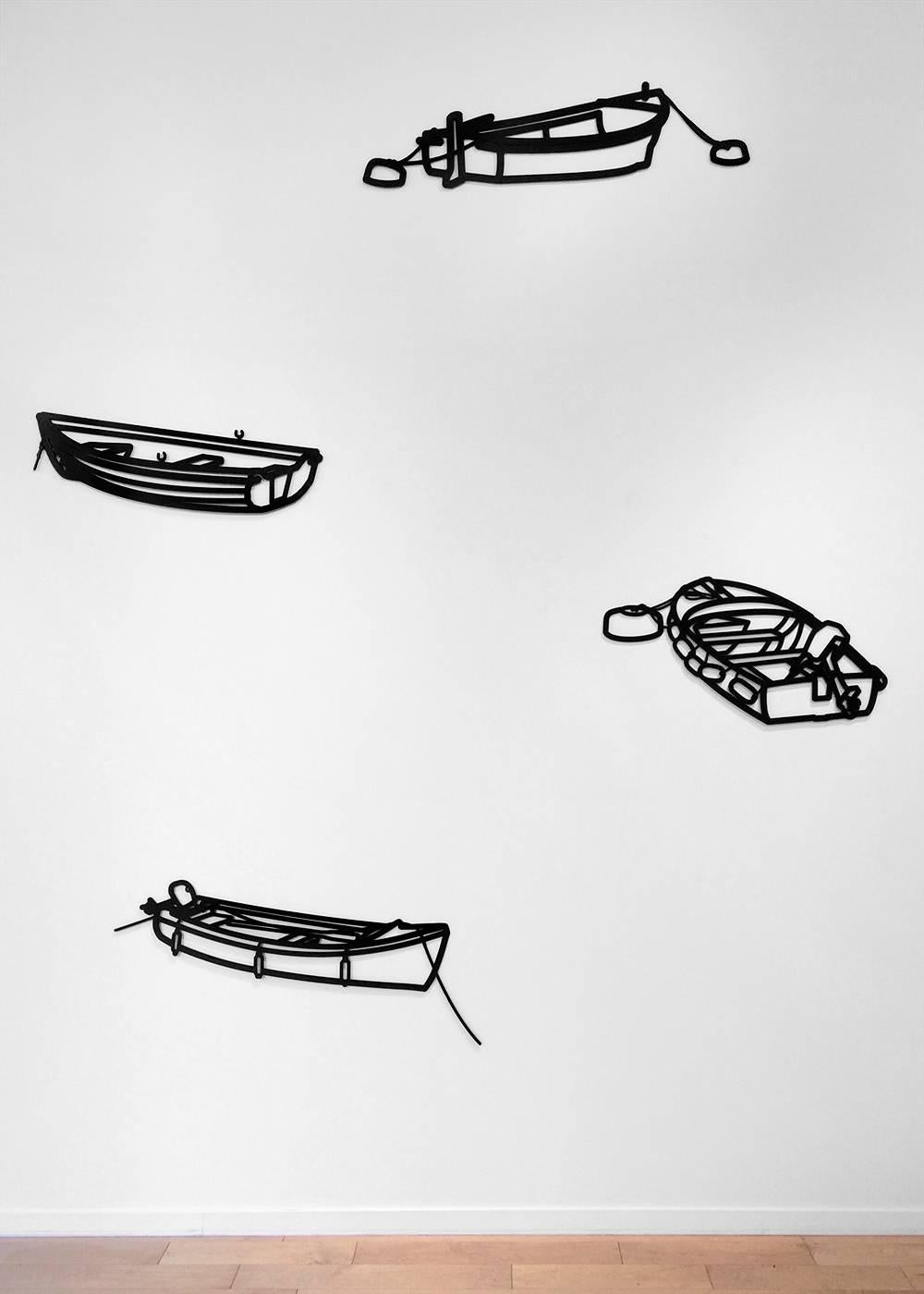 Julian Opie Figurative Print - Nature 1 Boats