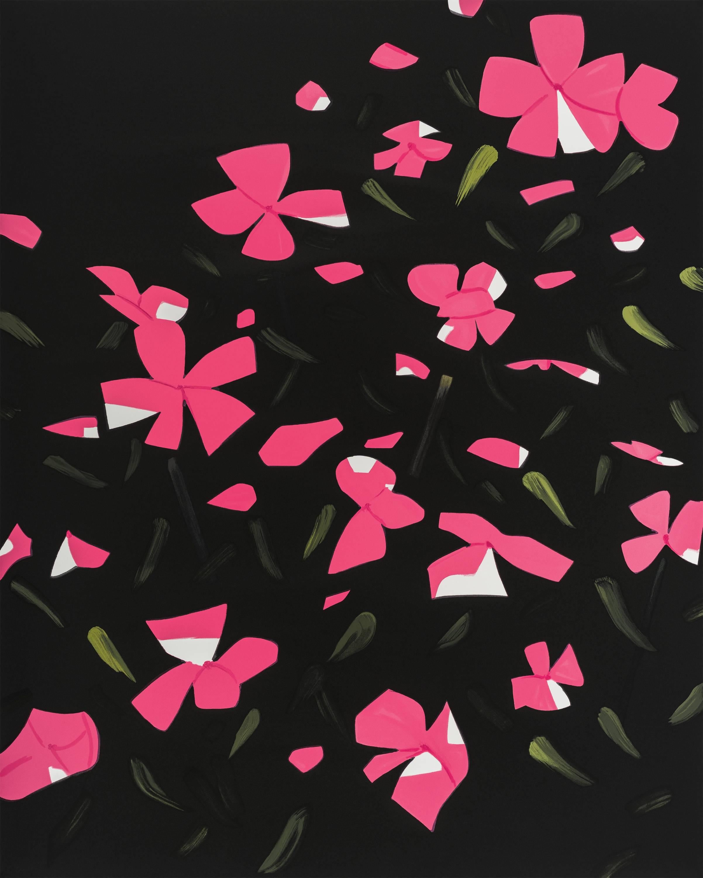 Alex Katz Figurative Print - White Impatiens