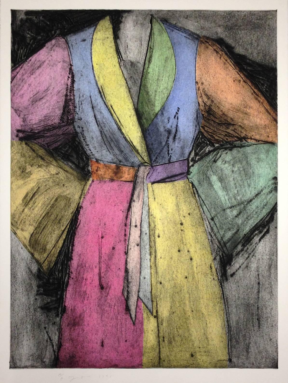 Jim Dine Figurative Print - Pale Self