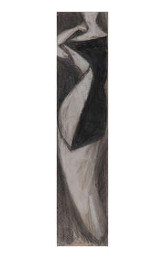 Charles James Original Drawing - Bi Color Dress