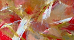 Passion Space: Hand-Signed Acrylic & Oil Abstract Painting, 212x202cm