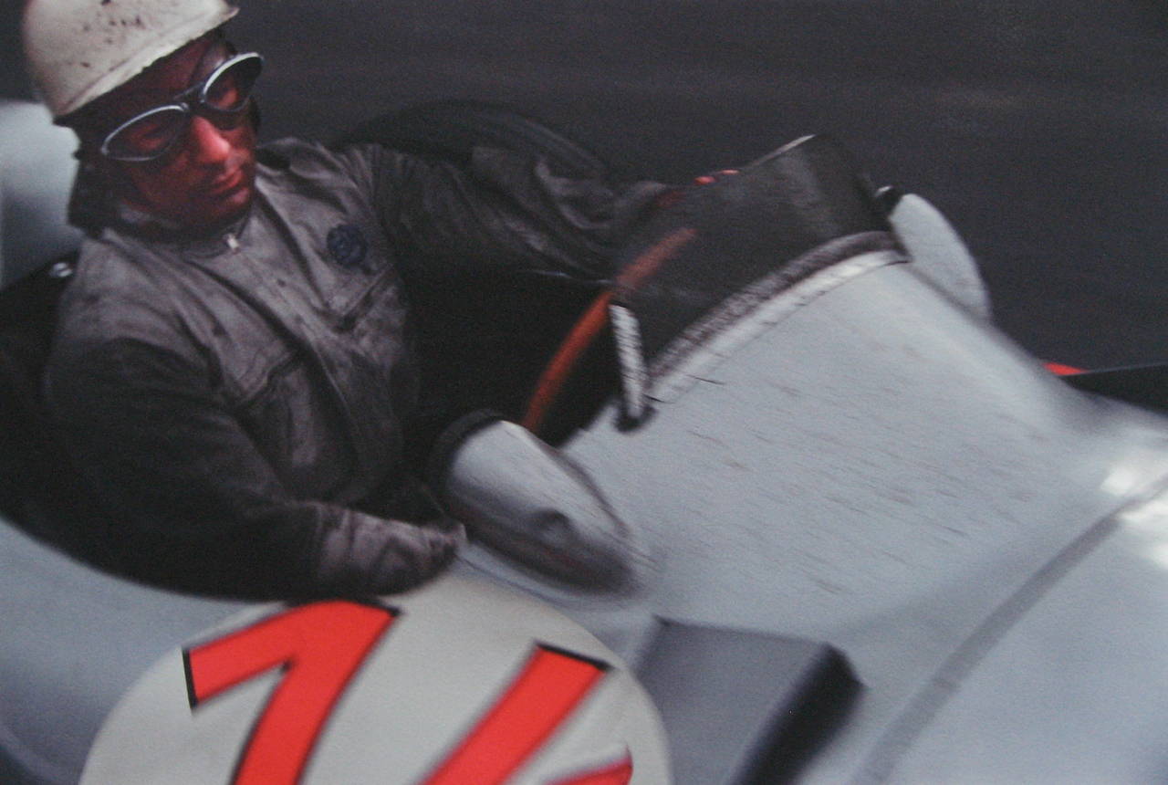 Jesse Alexander Color Photograph - Stirling Moss, Grand Prix of Belgium, Spa