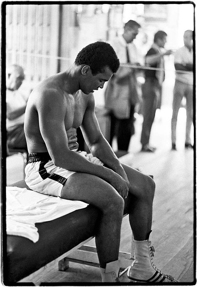 Al Satterwhite Portrait Photograph - Muhammad Ali (Sitting on Bench)