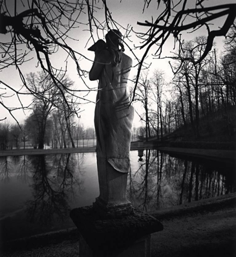 Michael Kenna Black and White Photograph - Contemplation, Parc St. Cloud, Paris, France