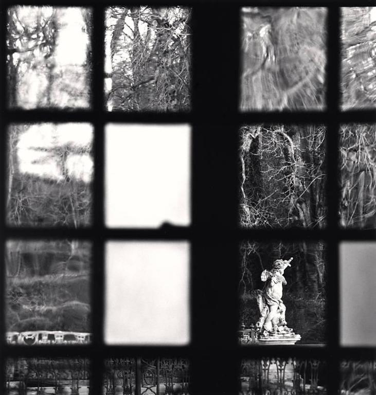 Michael Kenna Black and White Photograph - Window View, Château de Haroué, Lorraine, France