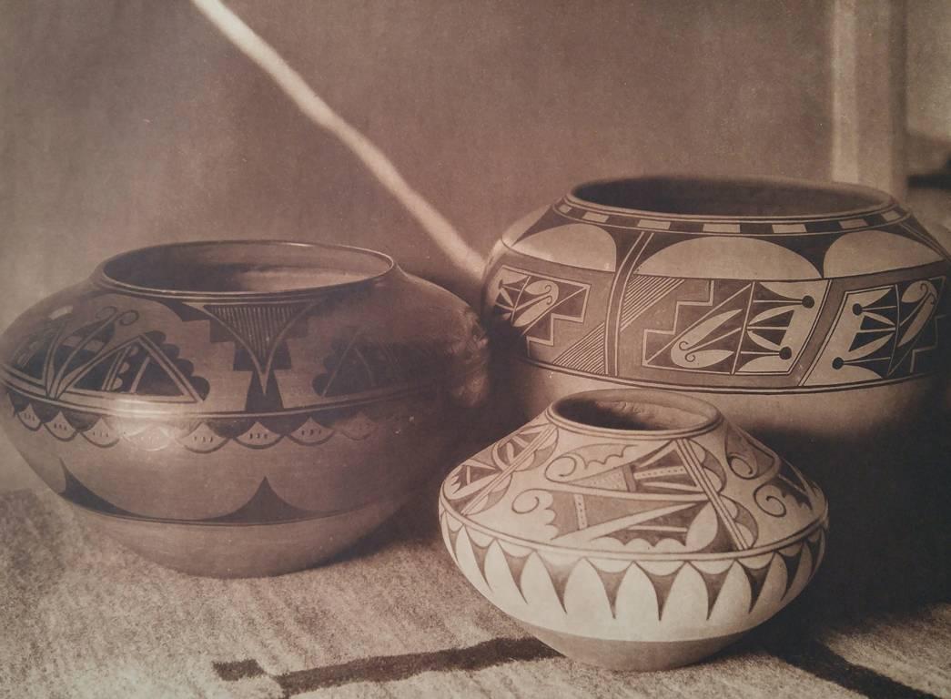 Edward S. Curtis Figurative Photograph - San Ildefonso Pottery, pl. 587