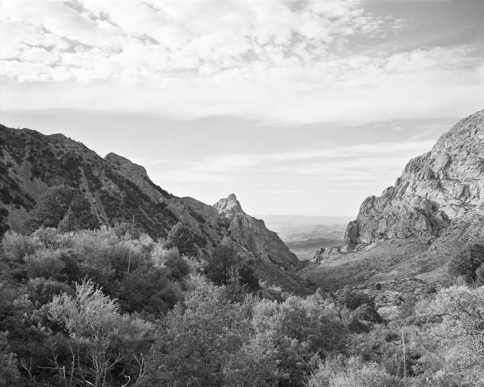 Jack Ridley Black and White Photograph - Window View, Big Bend