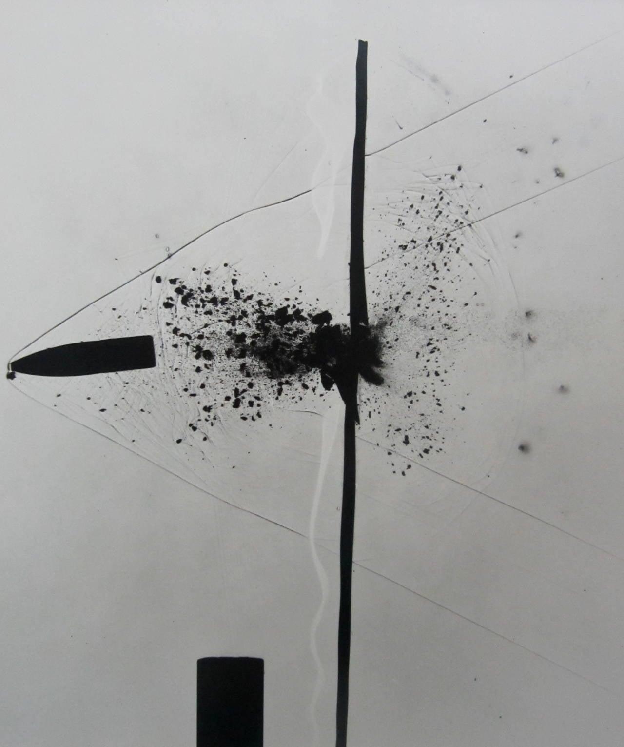 Harold Eugene Edgerton Figurative Photograph - Bullet Through Plexiglass