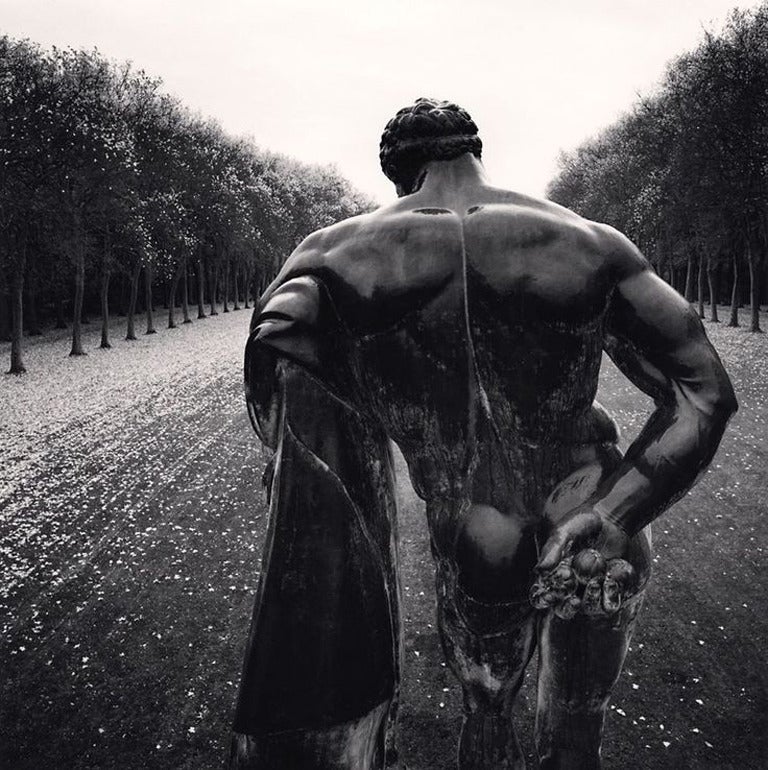 Michael Kenna Figurative Photograph - Hercules, Vaux-le-Vicomte, France