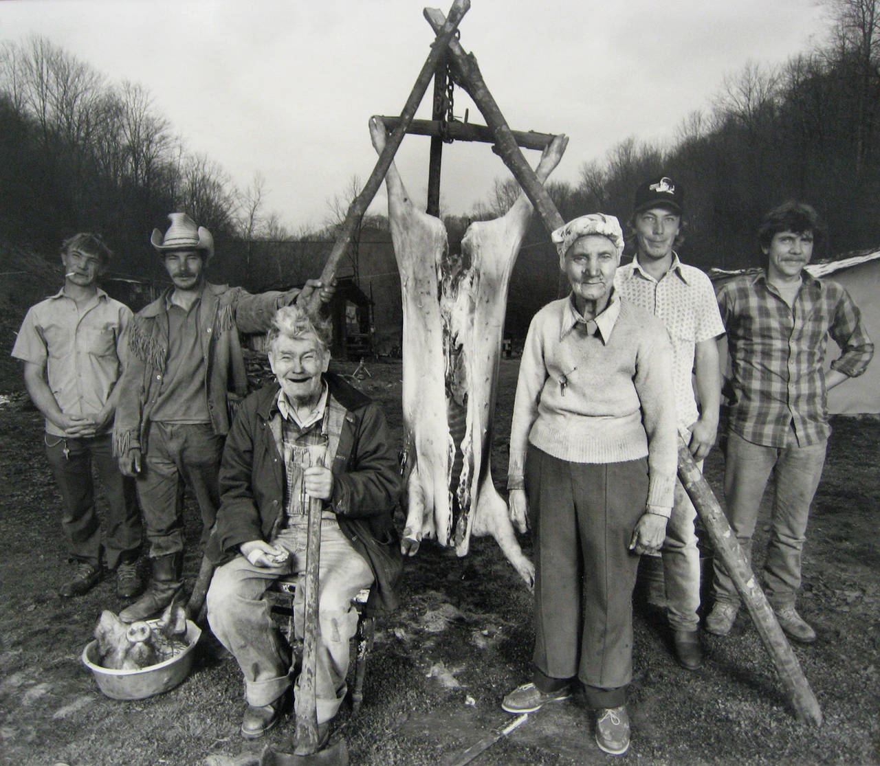 Shelby Lee Adams Portrait Photograph - Hog Killing