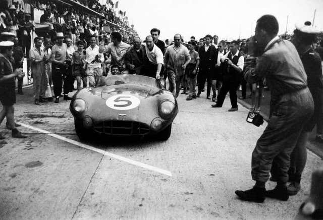 Jesse Alexander - Carroll Shelby with Winning Aston Martin, Le Mans at ...