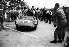 Vintage Carroll Shelby with Winning Aston Martin, Le Mans