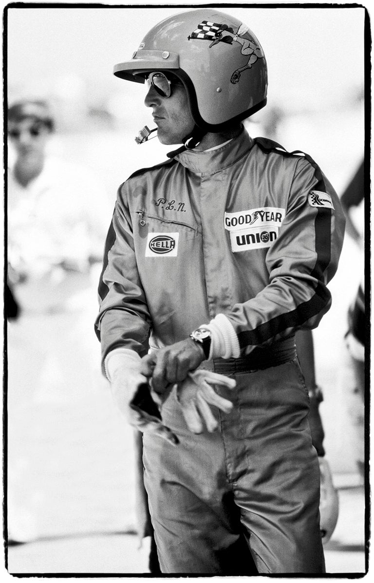 Al Satterwhite Black and White Photograph - Paul Newman/ Sebring