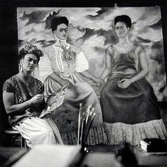 Frida Painting "The Two Fridas"