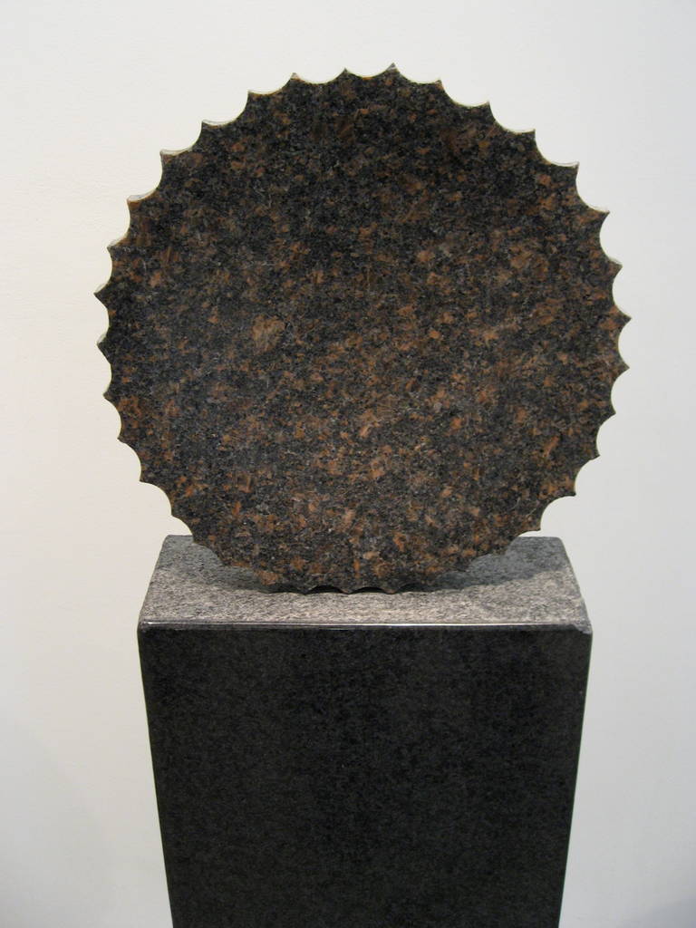Jesús Moroles Abstract Sculpture - Moonscape, Concave