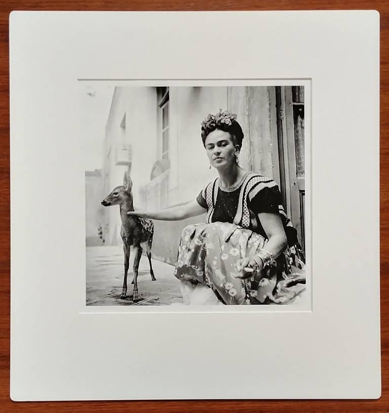 Frida with Granizo - Photograph by Nickolas Muray