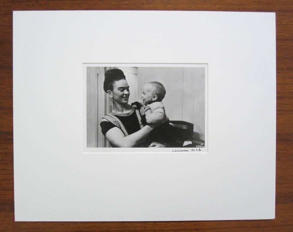 Frida with her Godson New York City, NY - Photograph by Lucienne Bloch