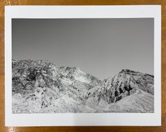 Death Valley, California - Black and White, Mountains, Minimal, Rocks
